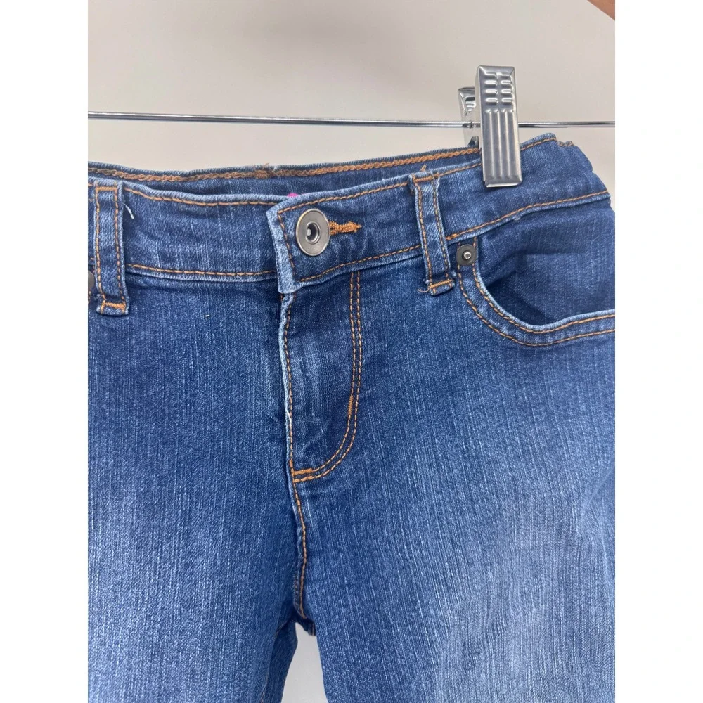 The Children's Place Bootcut‎ Jeans Girls 8 Blue Denim Preppy Summer Casual